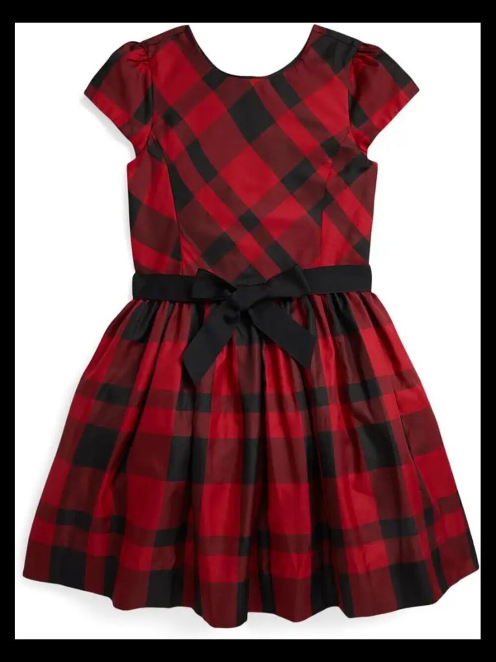 Polo Ralph Lauren Kids Red Plaid Taffeta Dress New with Tags Size 10